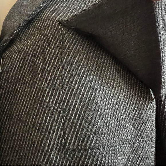 Akris Punto Textured Wool Peplum Pocket Blazer Dark Grey Size US 10 - Picture 4 of 12